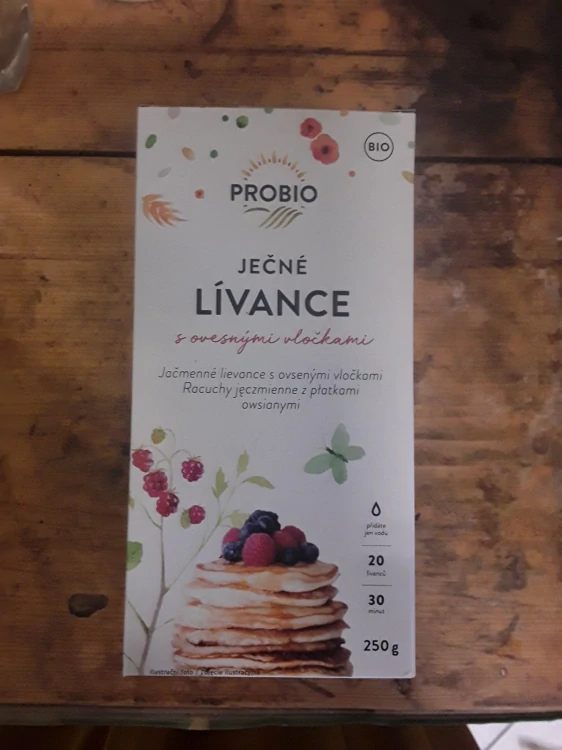 Ječné lívance s ovesnými uličkami bio