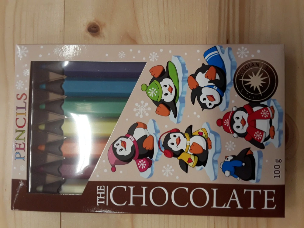Mléčná čokoláda pastelky