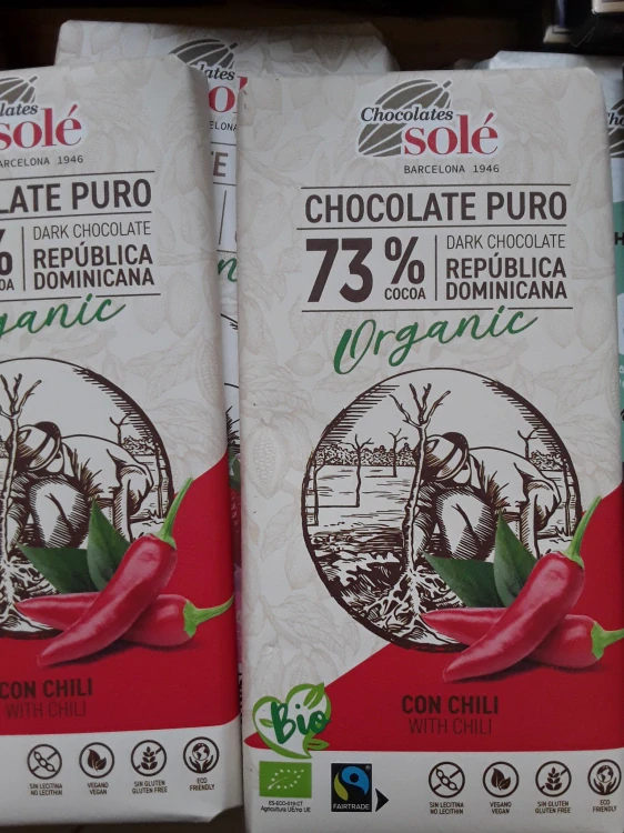 Bio Fair Trade hořká čokoláda s chilli