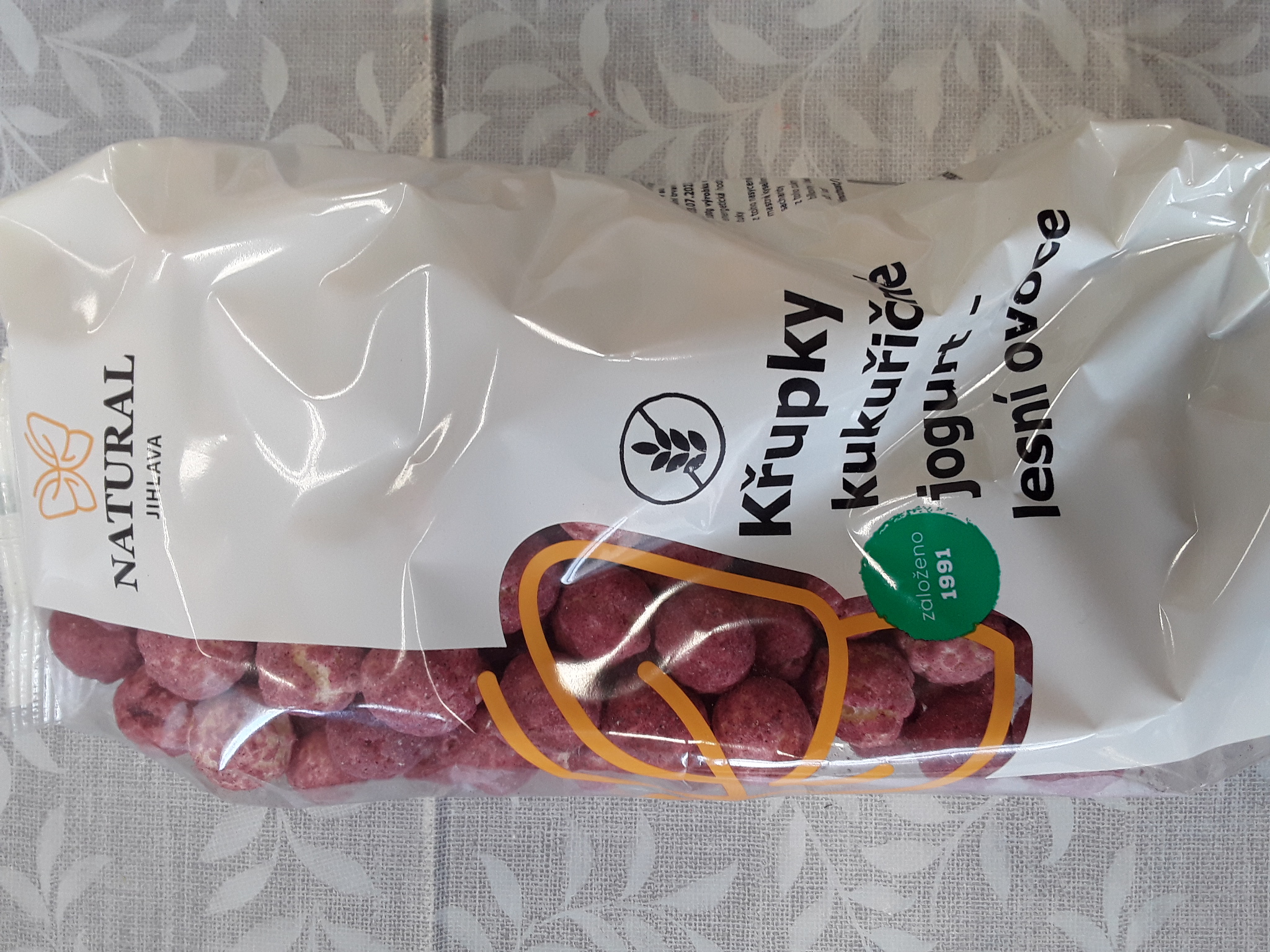 Křupky kukuřičné jogurt lesní ovoce
