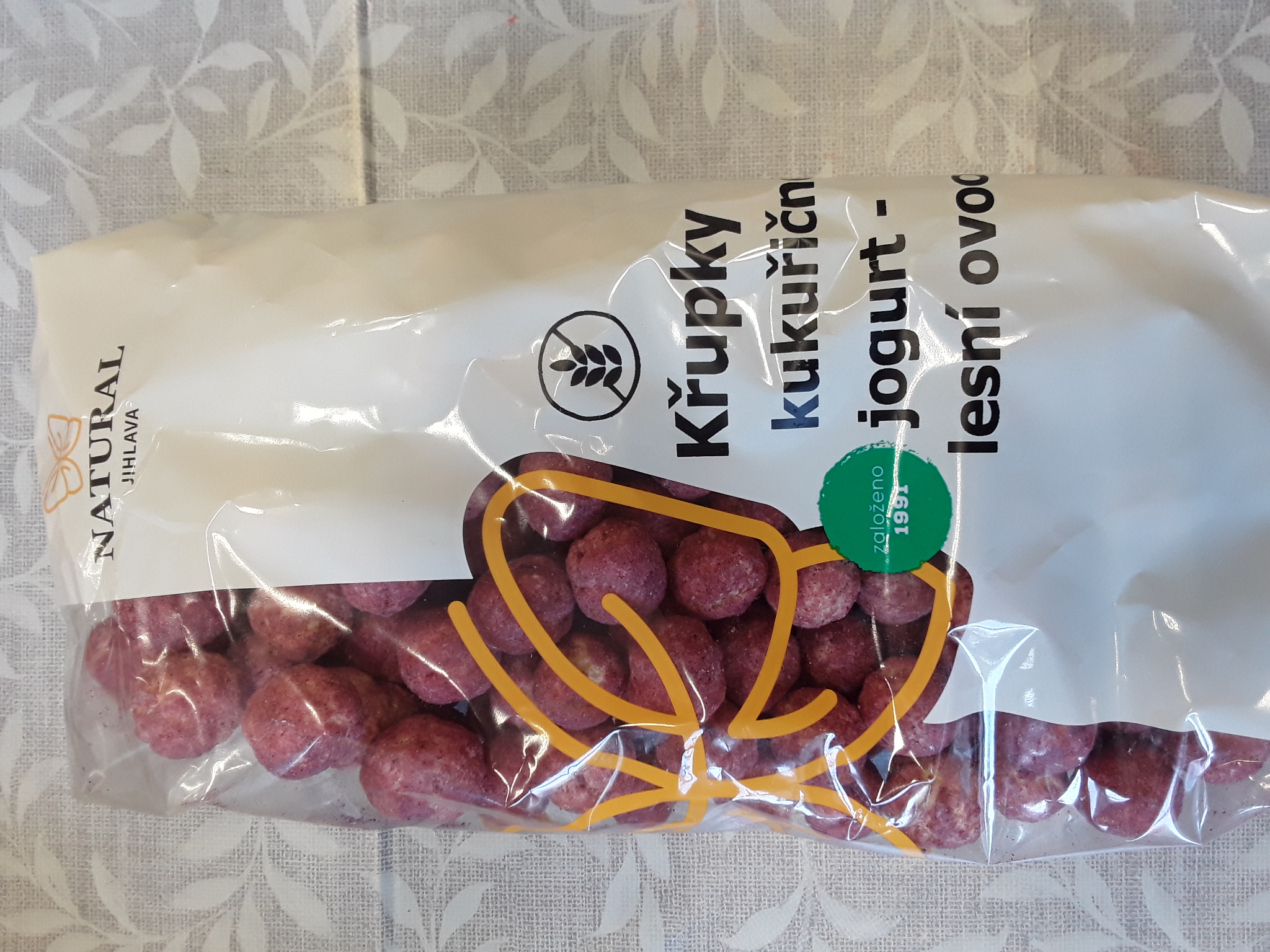 Křupky kukuřičné jogurt lesní ovoce