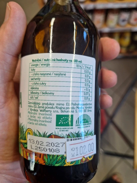 Aloe vera 100% šťáva bio
