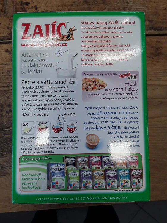 Sójový nápoj- krabice