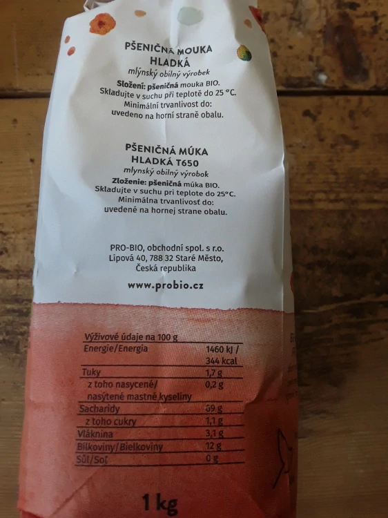 Pšeničná mouka hladká