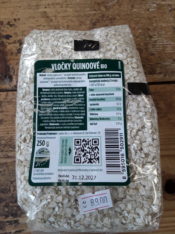 Vločky quinoové bio