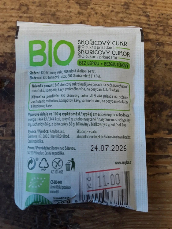 Bio skořicový cukr třtinový
