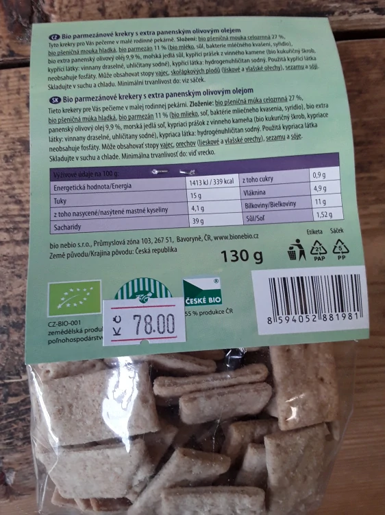 Parmezánové krekry