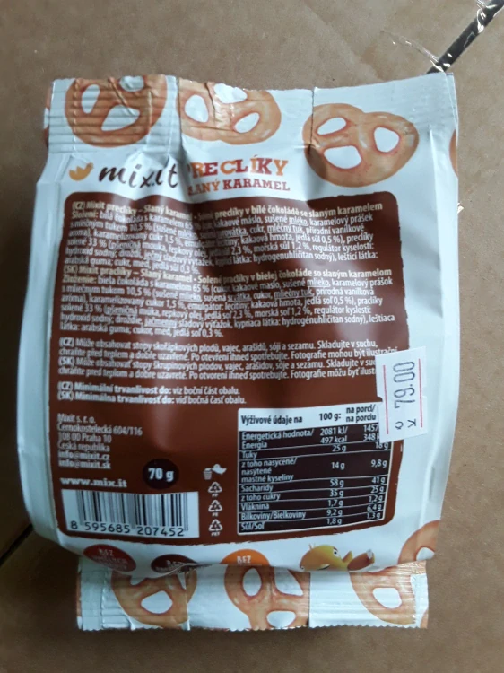 Mixit vypečené preclíky - slaný karamel