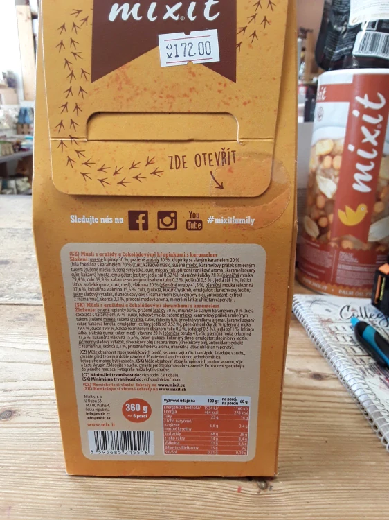 Mixit müsli klasik slaný karamel