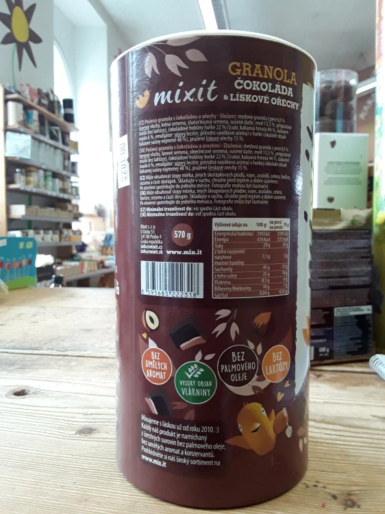 Mixit granola čokoláda a lískové ořechy