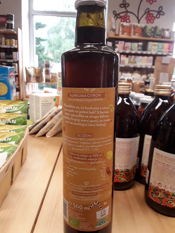 Kurkuma citrón sirup bio