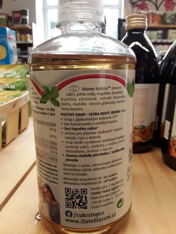 Poctivý sirup Bezový květ