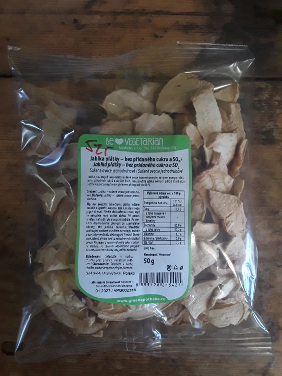 Jablka plátky - nesířená