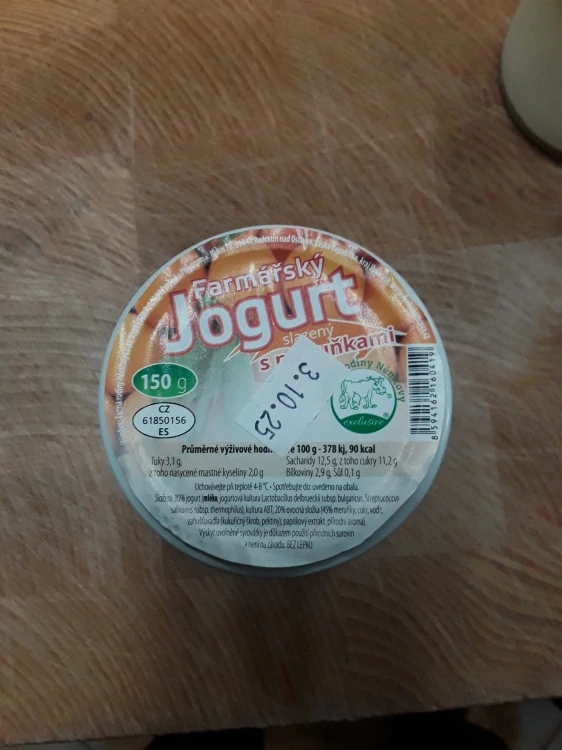 Jogurt meruňka 