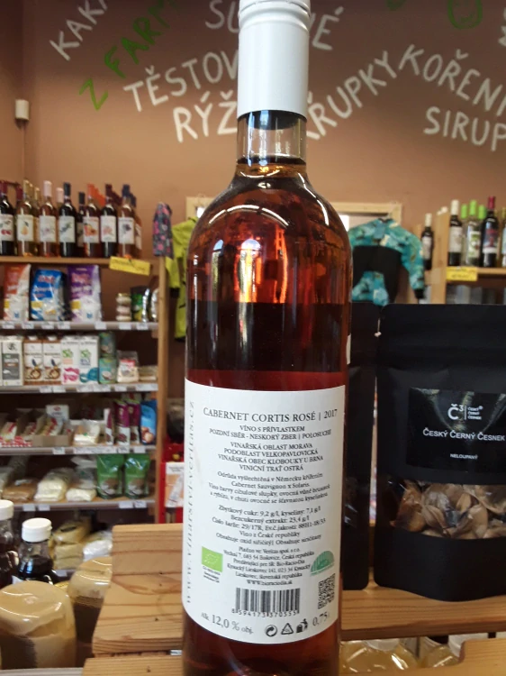Cabernet Cortis Rosé 2017 pozdní sběr polosuché