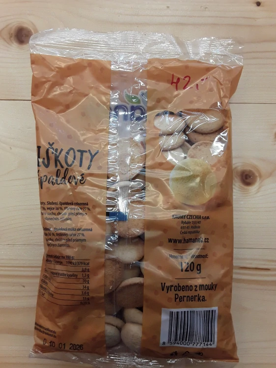 Piškoty špaldové