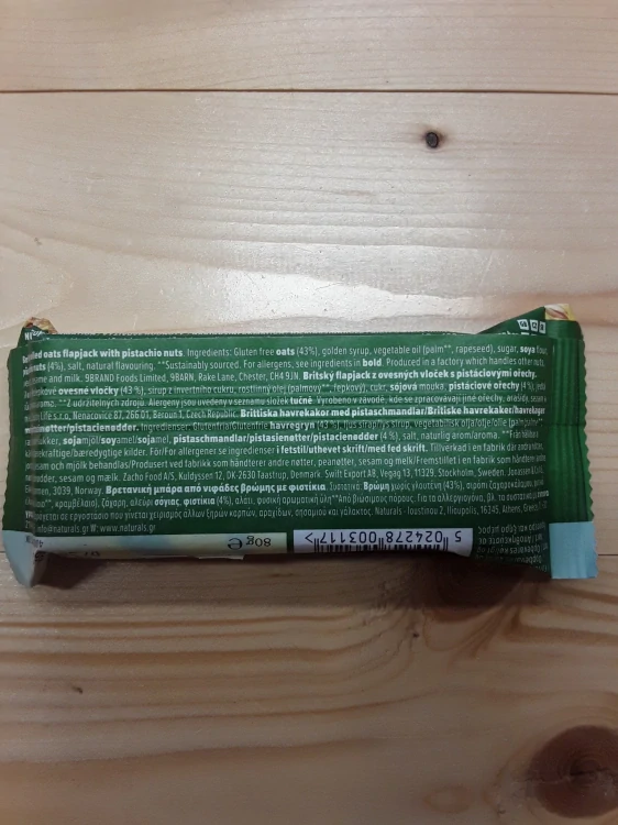 Flapjack pistaciový