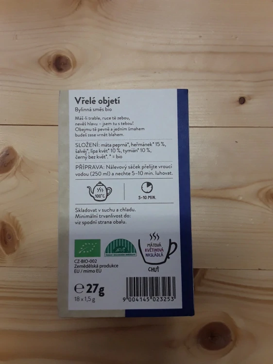 Čaj Vřele objetí