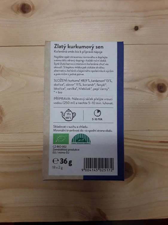 Zlatý kurkumový sen