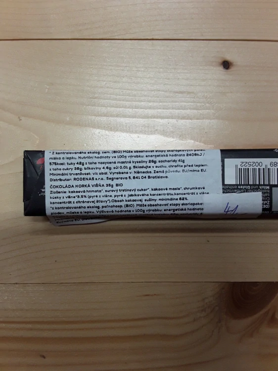 Čokoláda Black Cherry