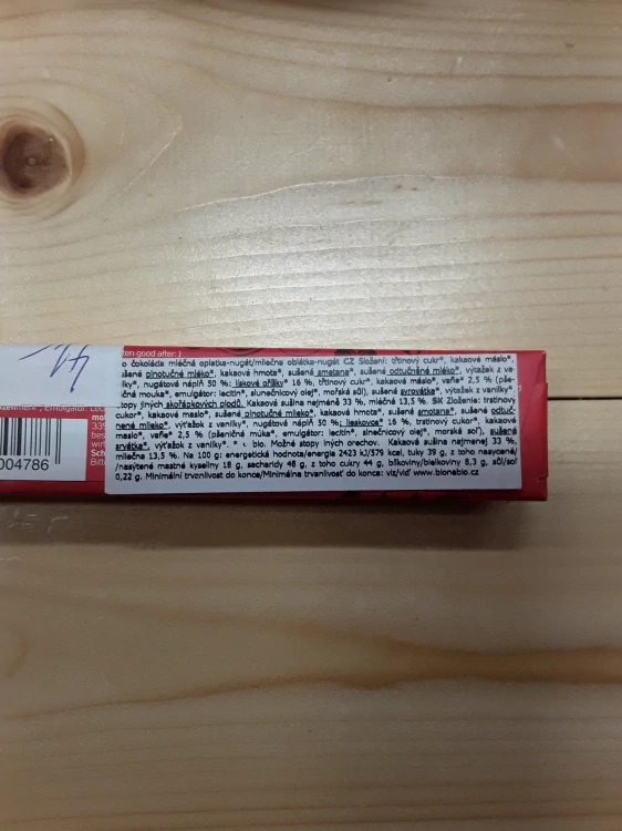 Čokoláda wafer praliné