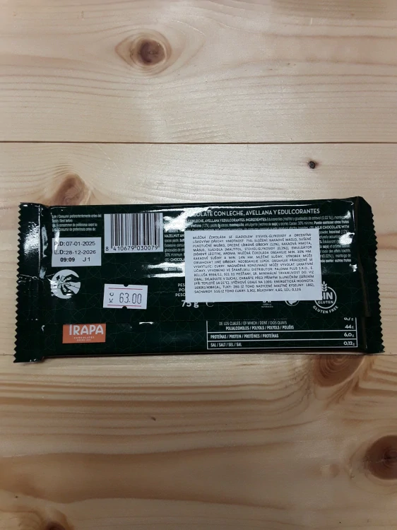 Stevia mléčná čokoláda