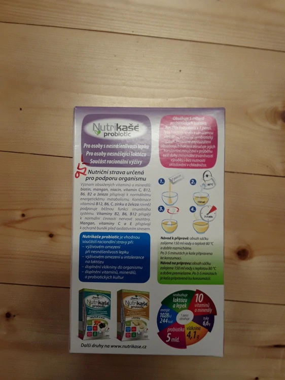 Nutrikaše probiotic - borůvka a meruňka