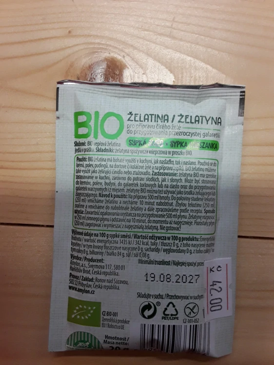 BIO želatina