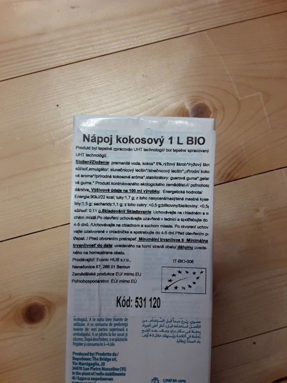 Nápoj kokosový BIO 