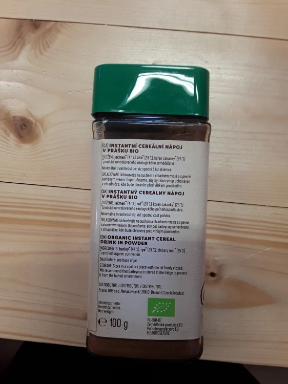 Instantní cereální nápoj v prášku bio