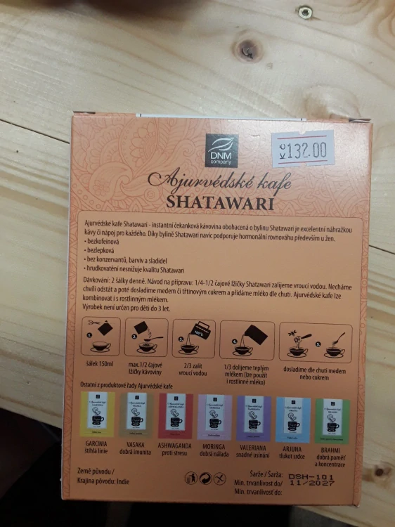 Ajurvéckské kafe shatawari