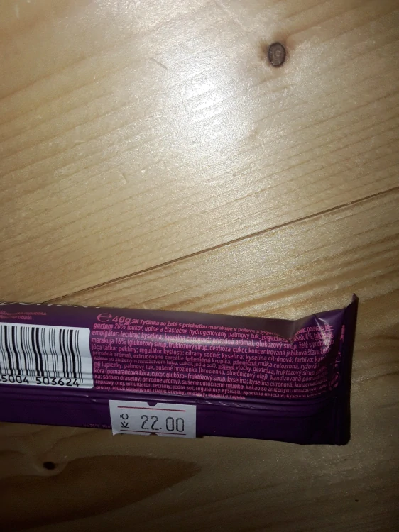 Tyčinka s želé s příchutí Maracuja v polevě s jogurtem