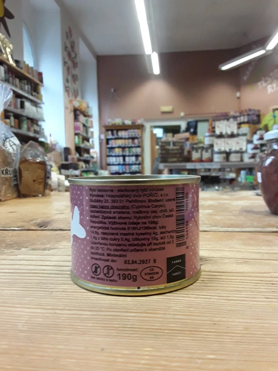 Kapří paštika bez laktózy s chilli