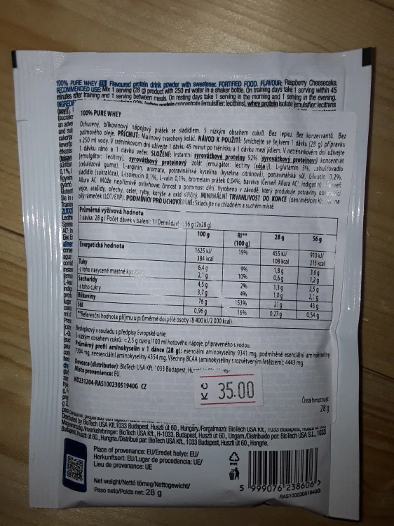 Doplňek stravy pure whey