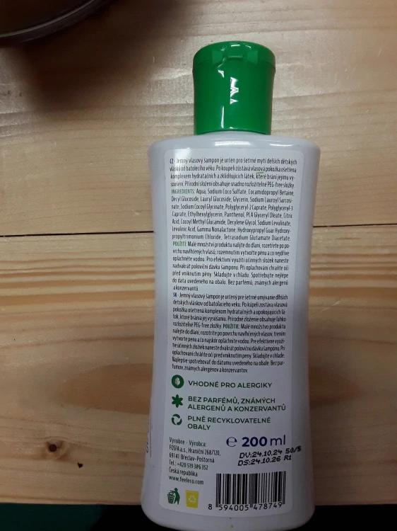 Hypoalergenní vlasový šampon 