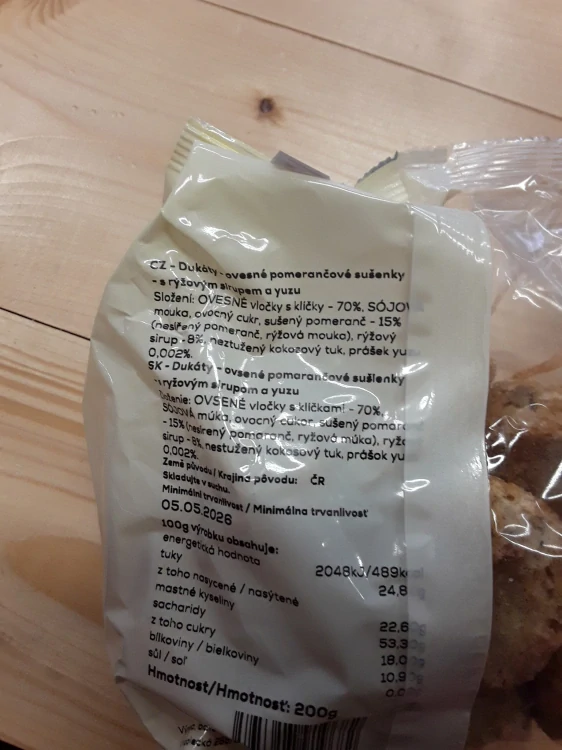 Dukáty pomerančové s YUZU