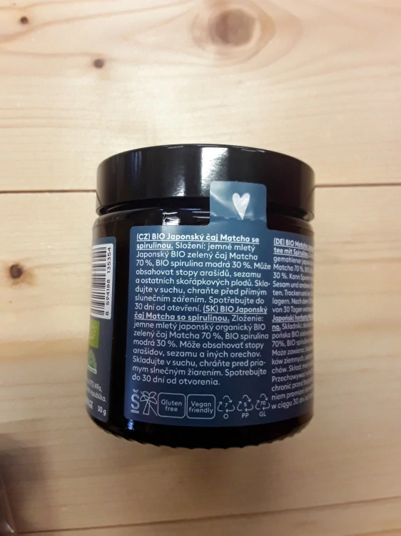 Matcha BIO japonský čaj s modrou spirulínou