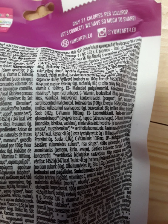 BIO lízátka
