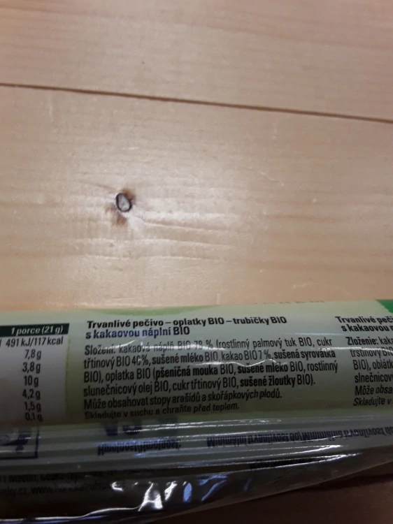 hořické trubičky BIO kakaové 
