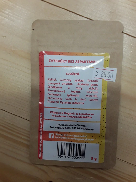 hugo žvýkačky tropical
