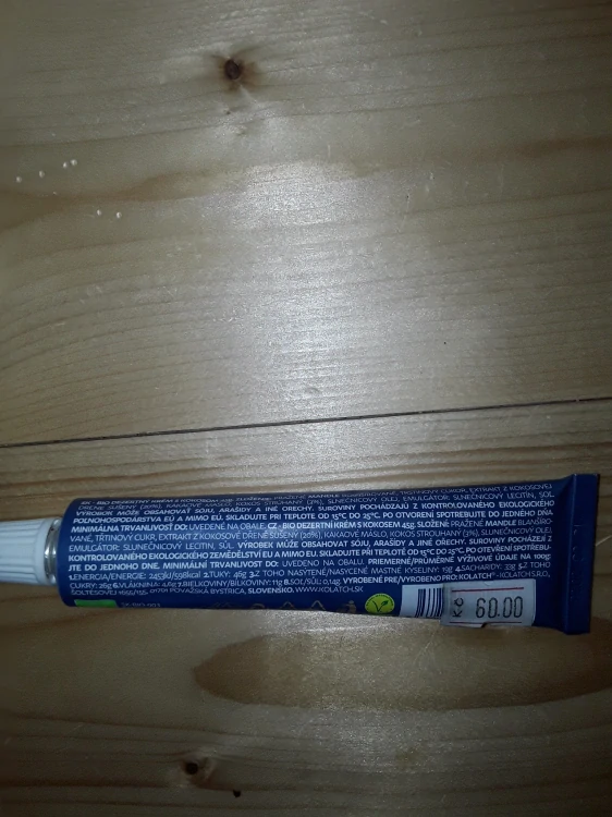 Bio dezertní krém s kokosem