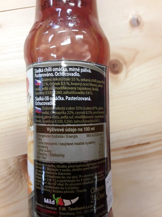 Sladká chilli omáčka