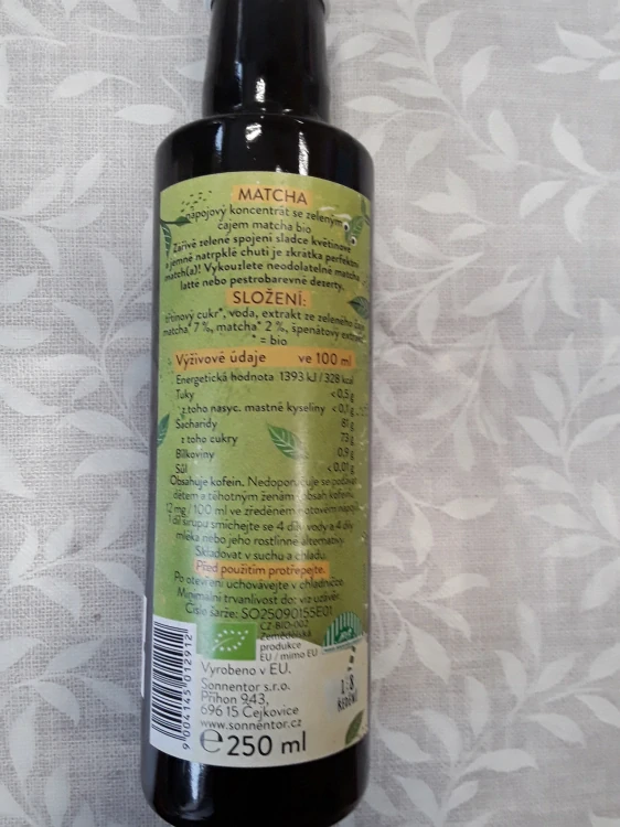 Matcha sirup bio