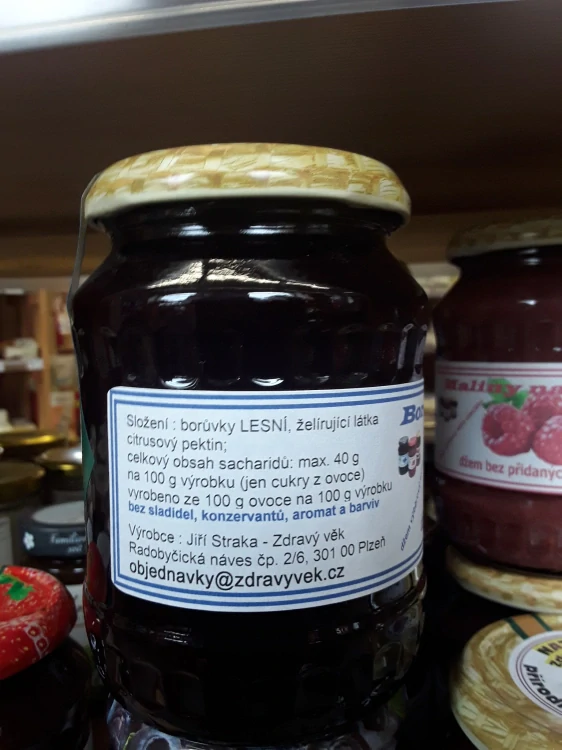 Džem borůvky natural