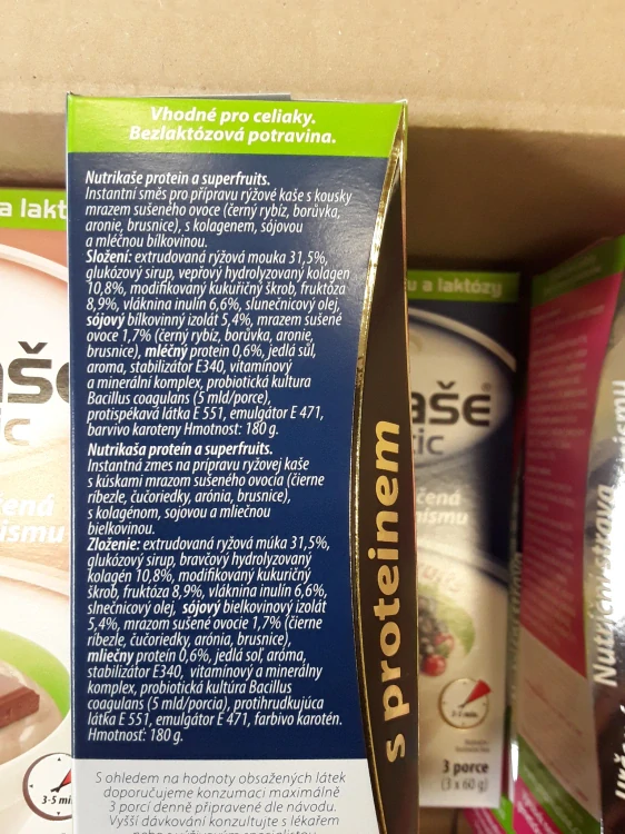 Nutrikaše protein a superfruits