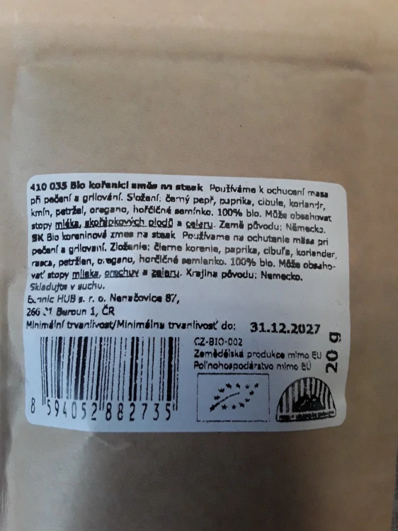 Bio koření na steak