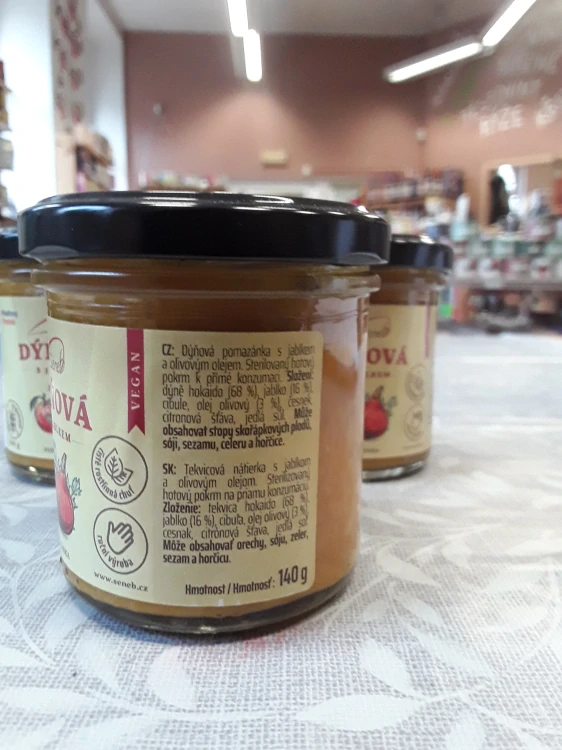 Dýňová pomazánka s jablkem vegan