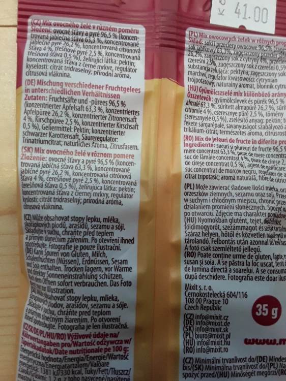 Ovocné želé mix