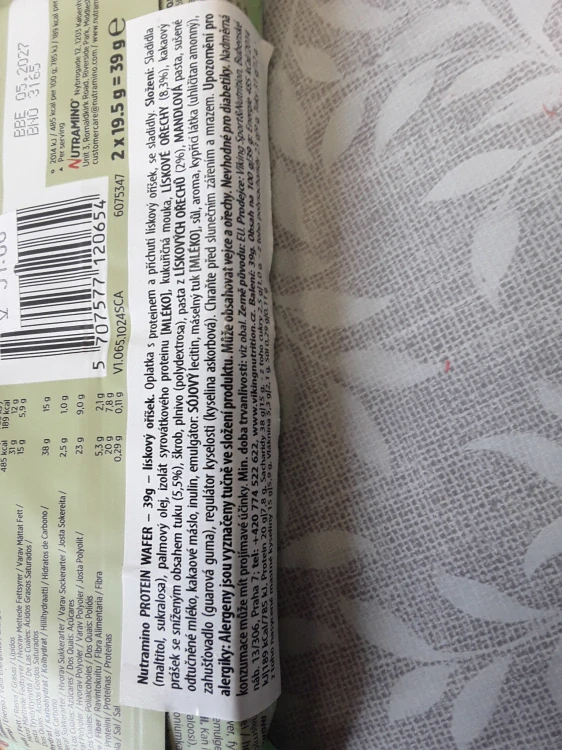 Nutramino protein lískový ořech
