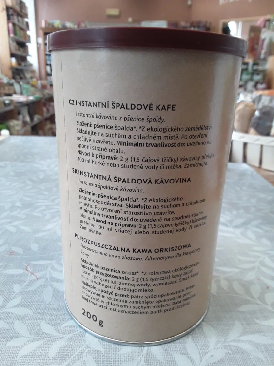 Špaldové kafe instantní bio